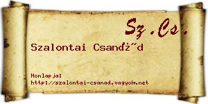 Szalontai Csanád névjegykártya